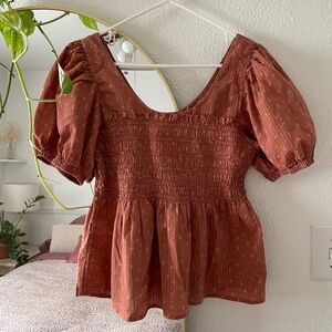 Madewell peplum top